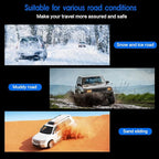 Snow Chains, Anti Slip, Non-metallic, Emergency Tire Chains Suitable for Cars, Trucks, Pickup, SUVs with Tire Width of 245-27
