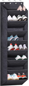 SLEEPING LAMB Over The Door Shoe Organizer for Closet with Large Deep Pockets, Narrow Shoe Rack for Door Hanging Boots Storag