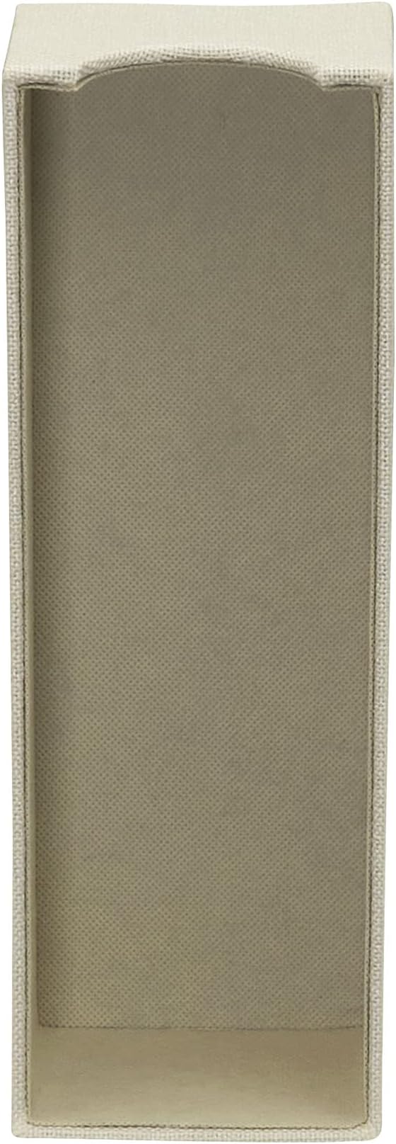 Household Essentials 2-Pack of Drawer Organizers, Sturdy Chipboard With Soft Polyester Cover, Cream Linen