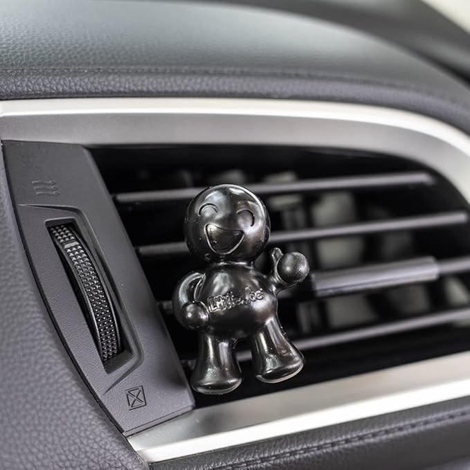 Little Joe 96405-6PK Black Velvet Scent Car Air Freshener Vent Clip, Fights Odors for up to 45 Days, Long-Lasting Freshness, 