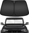 ARISMOTOR Windshield Sun Shade for Ford Bronco 2021-2025 2026, Custom Fit Foldable Front Window Sunshade Sun Visor Protector, Block UV Rays Keep Your Car Cooler