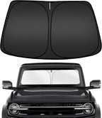 ARISMOTOR Windshield Sun Shade for Ford Bronco 2021-2025 2026, Custom Fit Foldable Front Window Sunshade Sun Visor Protector, Block UV Rays Keep Your Car Cooler