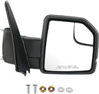 JDMSPEED Right Passenger Side View Mirror Compatible with 2015-2020 Ford F150 with Blind Spot Glass Power Black Without Turn 