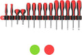 Olsa Tools Premium Wall-Mount Screwdriver Organizer - Red Nylon with Black Clips - Holds 14 Screwdrivers - Part: 1030
