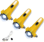 Emergency Car Flashlight - 2000 Lumen Dual Light 4-Level Battery Indicator Window Breaker & Seatbelt Cutter USB Rechargeable 