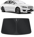 TINGLU Sun Shade for Lincoln MKZ 2013-2020 Accessories Windshield Sun Shade Window Shade UV Rays Protection Sun Visor Cover with Steering Wheel Sunshade Storage Bag