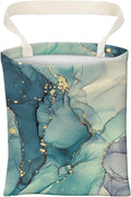 Car Trash Can, Cute Car Trash Bag, Hanging Car Organizer and Storage Bag, Trash Bin for Car Accessories, Vehicle, Travelling, Camping Cute Green Marble