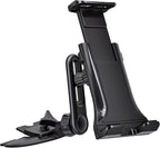 CD Slot GPS Mount - for iPad Cell Phones Android Tablet PC Carplay Screen 4"-13" Monitor CD Mount Holder Fits Garmin Nuvi Tomtom GPS Navigator [Extension Arm/Universal Bracket Included]