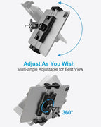 woleyi Car Vent Tablet Mount, Air Vent Clip Tablet Holder for Car with Adjustable Metal Hook Clamp, Compatible with iPad Pro/Air/Mini, Galaxy Tabs/Z Fold, iPhone, More 4.7-13" Cell Phones and Tablets
