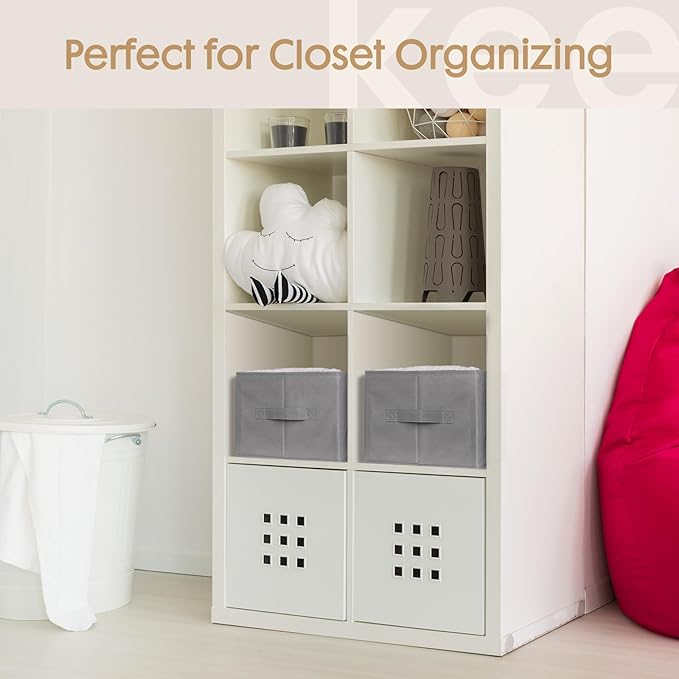 Criusia 6 Pack Large Clothes Organizer, Wardrobe Closet Organizer and Storage with Handles, Foldable Fabric Closet Organizers