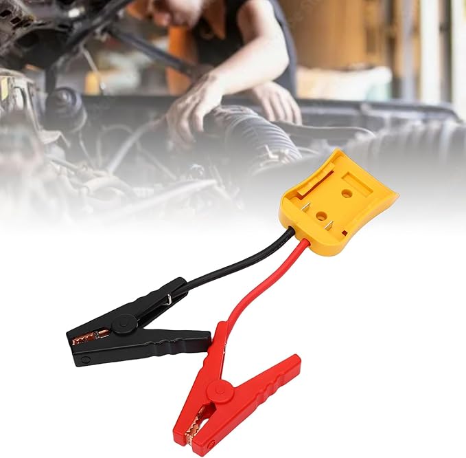 KIMISS Car Battery Jump Cable 8AWG Silicone Wire Heat Proof Automotive Jump Start Cable for SUVs Light Trucks (1FT)