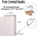 2 Pack Extra Large Hanging Crystal Clear Over Door Shoe Organizers, Closet Shoe Rack Organizer, 12+6 Pockets, 8 Hooks, White 