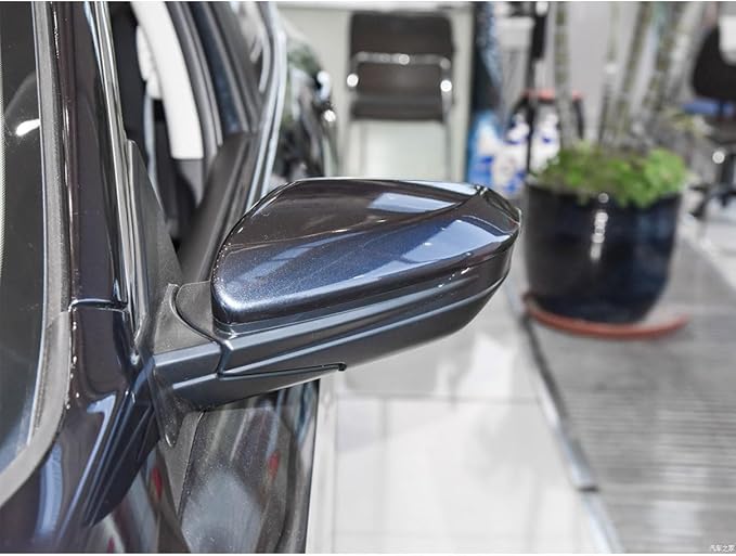 Black Left Mirror Cap Cover For Honda Civic 2016 2017 2018 2019 2020 2021 Rearview Mirror Cap Replacement (Black Left Side)