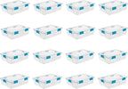 Sterilite 16-Pack Gasket Box, Weather-Resistant Storage Bins with Latching Lids, 37 Quart - Heavy-Duty Organizing Containers 