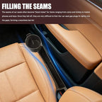 2PCS Car Seat Gap Filler Organizer, Console Side Organizer, Seats Gap Organizer with Phone Holder, Multifunctional Car Seat Filler Gap Space Prevents Things Dropping for Most Vehicles (Brown)