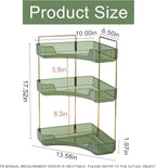 INVSSENE Corner Bathroom Countertop Organizer, Vanity Trays for Bathroom Counter, Makeup Organizer, Perfume Tray, Kitchen Spi