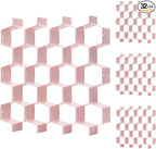 Honeycomb drawer organizer and divider, underwear, socks, tie sorter, office supplies and sundry sorting 32 pieces (Pink)