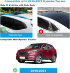 JDMON Roof Rack Cross Bars Compatible with Hyundai Tucson 2016 2017 2018 2019 2020 2021 with Side Rails Anti-Theft Locks Desigh, Aluminum Luggage Rack for Rooftop Cargo Bag Carrier Kayak Bike, Silver