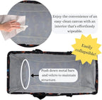 NGIL Extra Large Utility Tote Reusable Grocery Bag Oversized Collapsible for Groceries, Storage, Picnic, Beach (Starry Cowgirl- Black)