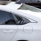 YINGTUU for Honda Accord Accessories 10th Gen 2018 2019 2020 2021 2022 Rear Window Louvers Blinds Trim-Carbon Fiber Pattern