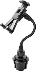 Cellet Tablet Mount with a Cup Holder Base Compatible for Apple iPad Pro 12.9, 11, 10.5, 9.7, Air, Mini, Samsung Galaxy Tab S8 S7 S6 S5 A/E Amazon Kind Fire HD 10 8 Surface Go (Tablet Goose Neck)