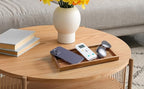 ALELION 11.7" Bathroom Vanity Tray for Counter - Acacia Wood Decorative Tray for Toilet Tank Makeup Perfume Jewelry Catchall 