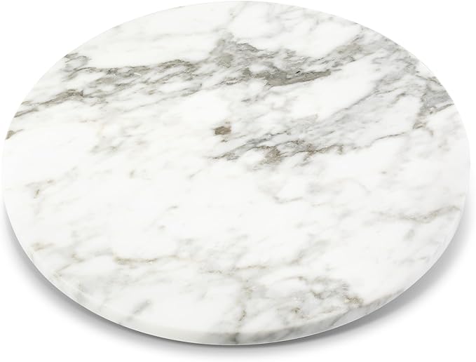 Koville 16'' Marble Lazy Susan Marble Turntable for Kitchen Dinning, Lazy Susans Organizer for Cabinet, Serving Rotation Spin