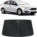 TINGLU Sun Shade for Ford Focus Hatchback 2012-2018 Accessories Windshield Sun Shade Window Shade UV Rays Protection Sun Visor Cover with Steering Wheel Sunshade Storage Bag