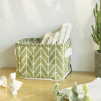Foldable Storage Basket - Set of 6 Small Collapsible Canvas Containers Organizers with Handle for Home Decor or Storing Toys,