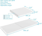Adjustable Closet Shelves Divider,2 Pack of Expandable Metal Hanging Shelves,Separator for Closet Cabinet Wardrobe Cupboard B