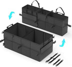 Car Trunk Organizer for SUV 60L Backseat Car Organizer Back Seat Large Storage Trunk Compartment Collapsible Car Caddy Heavy