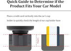 Car Cup Holder Expander, 2 in 1 Multifunctional Vehicle Dual Water Bottle Holder Adapter Extender with Adjustable Base, Autom