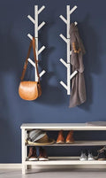 Premium Racks Coat Rack & Hat Rack – Modern Design – Wall Mounted – Stylish – (White)