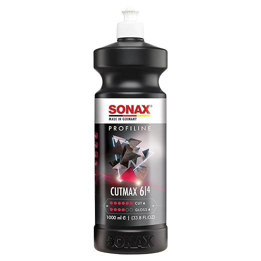 SONAX CutMax Cutting Compound 246300 | Paint Correction for Removing Deep Scratches Sanding Marks & Oxidation | High Performance Abrasive Formula for Professional Grade Results on Paint Surfaces | 1L