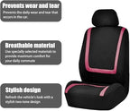 BELOMI Car Seat Covers Full Set, Breathable Premium Cloth Automotive Seat Cover, Universal Front and Rear Seat Covers, Easy t