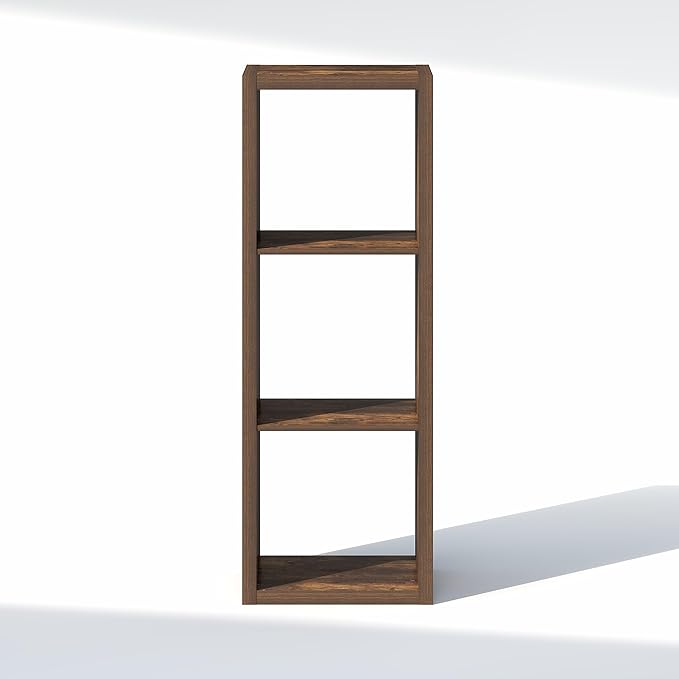 Furinno Cubic Closet Organizers and Storage, 3-Cube Closet Organizer, Open Shelf Closet Storage, Extra Thick Frame for Wardro
