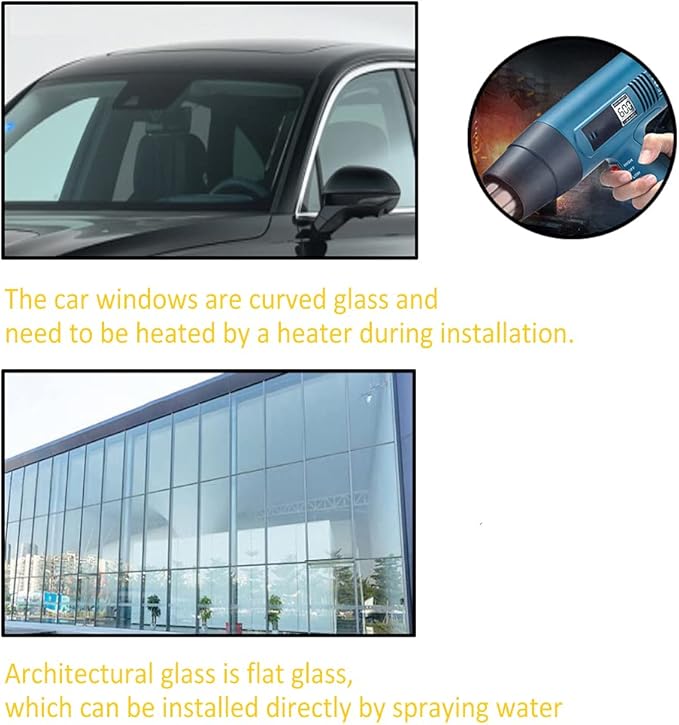 Nano Ceramic Car Front Window Film 99% Anti UV Heat Insulation Sun Blocking Solar Window Tint for Car Windshield Rear Side Window, 60Inch X 33Feet Roll 80% VLT