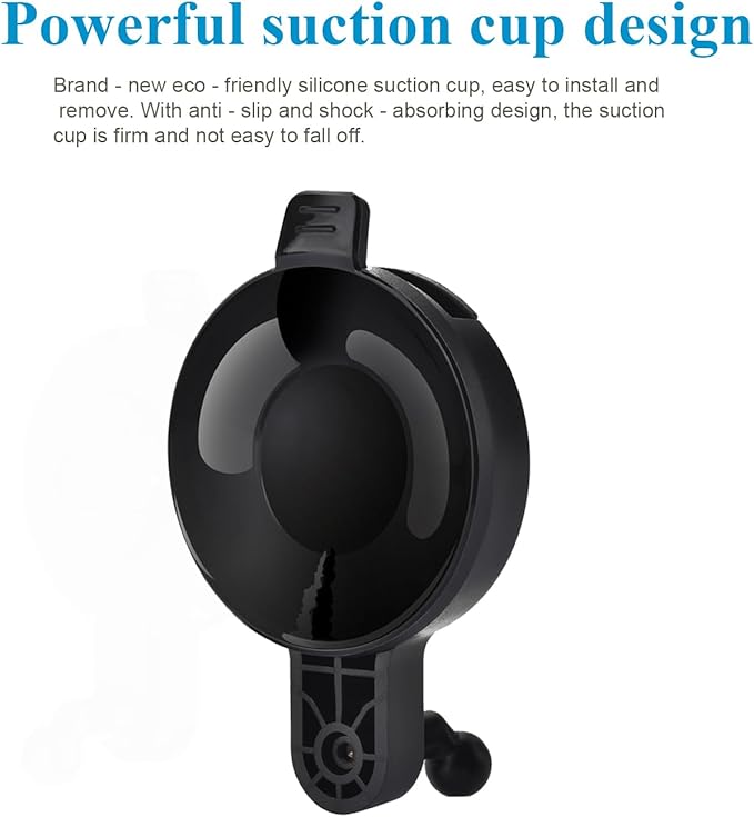 The Universal Car Dash Cam Suction Cup Holder is Compatible with Garmin Mini/Mini 2/Min 3 30 35 45 46 55 56 65W 66W 67W X110 X210 X310/Speak Plus.