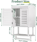 AmazerBath Bathroom Wall Cabinets, Bamboo Medicine Cabinets with Towel Bar, Hanging Over The Toilet Storage Cabinet with Adju