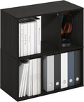 Furinno DALY Book Shelf, 4-Cube Bookshelf, Cube Storage Organizer Bookcase with Irregular Compartments, 11.7 x 23.6 x 24.7, f