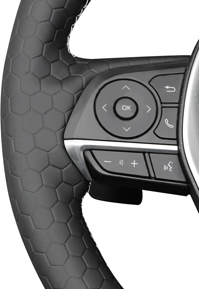 MEWANT Breathable Hand Sewn Car Steering Wheel Cover for Toyota Camry 2018-2019 / Toyota Avalon 2019 / Toyota Corolla 2019-2020 / Toyota RAV4 2019 Steering Wheel Accessories