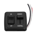 12V Rv Light Led Dimmer Switch High Side Light Dimmer Switch for Dimmable LED Halogen- RV 12 Volt DC Toggle Switch 60w Truck Marine and Strip Lighting Large Slider Black 1 Pcs