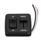 12V Rv Light Led Dimmer Switch High Side Light Dimmer Switch for Dimmable LED Halogen- RV 12 Volt DC Toggle Switch 60w Truck Marine and Strip Lighting Large Slider Black 1 Pcs