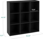 Best Choice Products 9-Cube Storage Organizer, 13.5in Shelf Opening, Bookcase, Display Shelf, Customizable w/ 3 Removable Bac