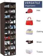 Libeder Hanging Shoe Organizer for Closet, Hanging Closet Organizers 20 Section Shoe Shelves, Space Saving Shoe Holder & Stor