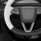 MEWANT Tesla Model 3 Highland/Model Y DIY Stitching Steering Wheel Cover Wrap for Tesla Model 3 Highland 2023-2025/Model Y 2025 Highland for Tesla Model 3/Model Y Accessories