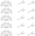 50 Pack 2 Inch Pegboard Hooks, L Shape Metal Hooks Kit for 1/4" and 1/8" Pegboard, Utility Hooks Suit for Organizing Storage 