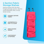 YNR Over Door Storage with 4 Pockets Strong and Durable, Hanging Wardrobe Storage Organiser Practical and Spacious, Hanging S