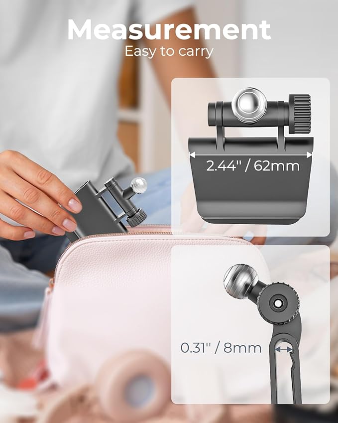 Tesla Model 3/Y Back Seat Tablet Mount Fit 6.1-15.6" Devices, 360° Adjustable Metal Ball Car Backseat Tablet Holder for iPad 12.9 Pro/Air/Mini, Galaxy Tab with Thickness Case (Deep Max 1.18'')
