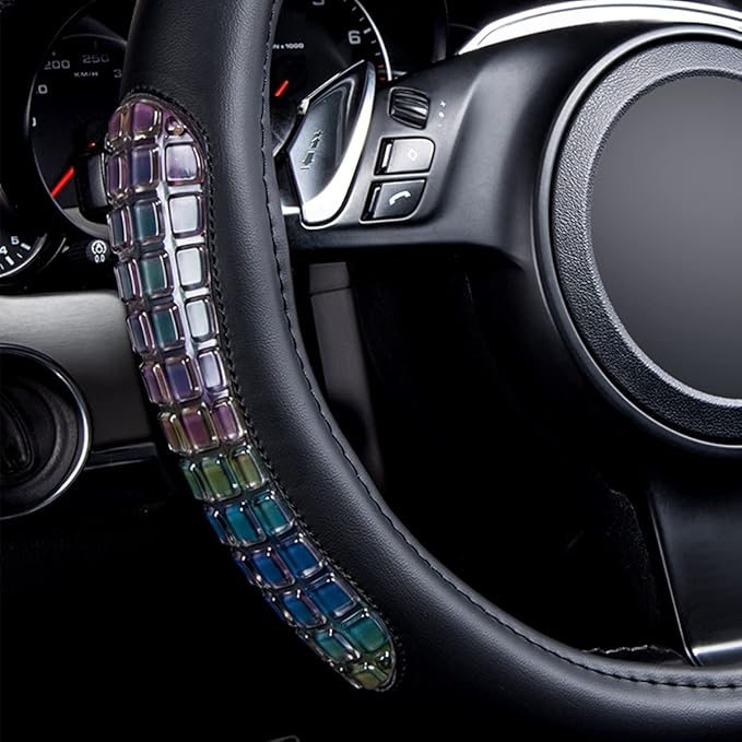 Flying Banner car Steering Wheel Cover Gel Massage Velvet Cool Warm Universal Size 15 inches SUV Truck Anti Slip Odorless Sum